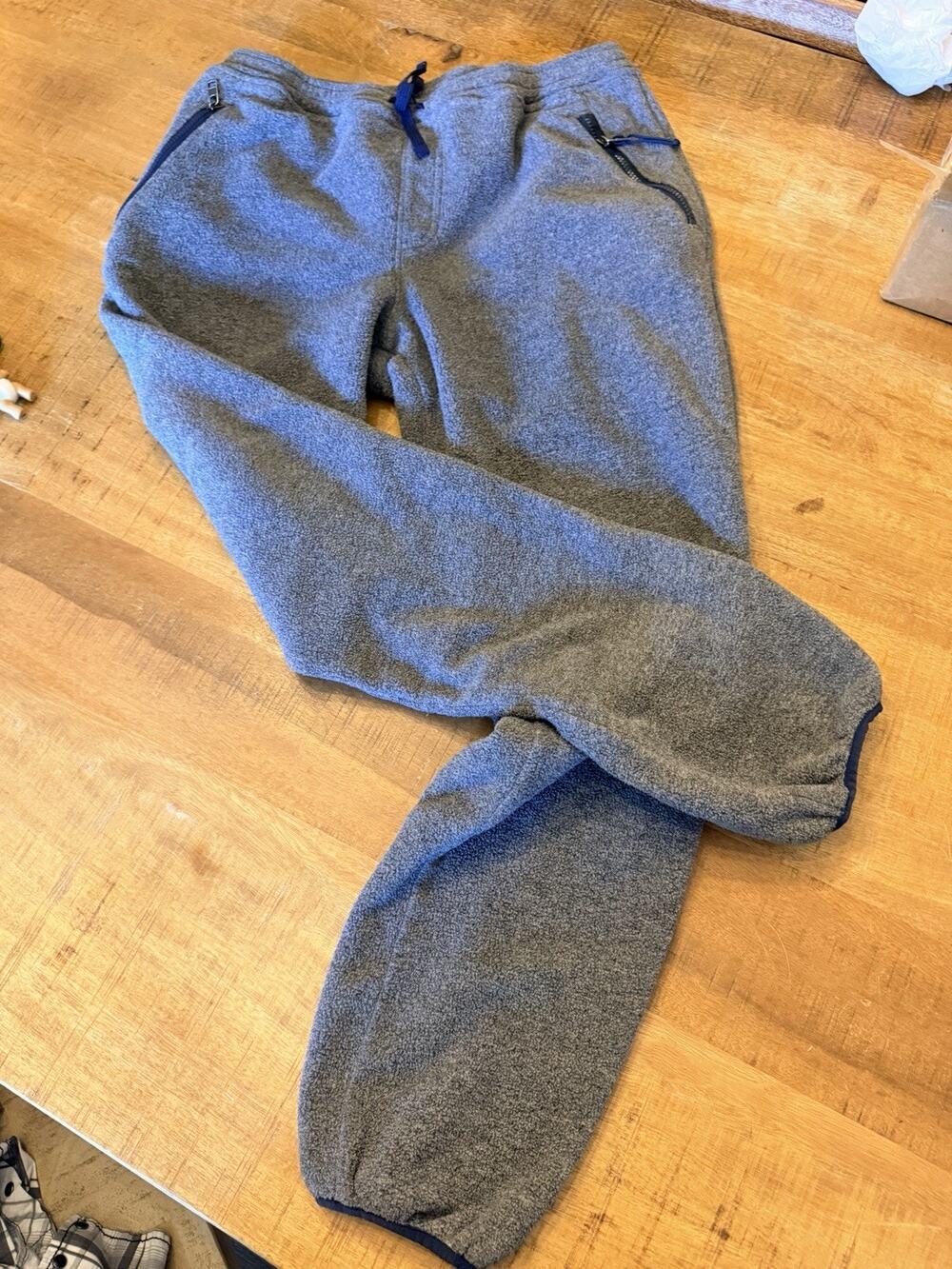 Patagonia Men's Synchilla Pant Synch Medium Grey With Navy